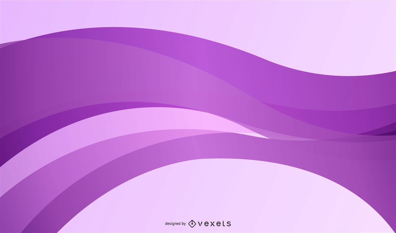 Abstract Purple Silky Curves Background