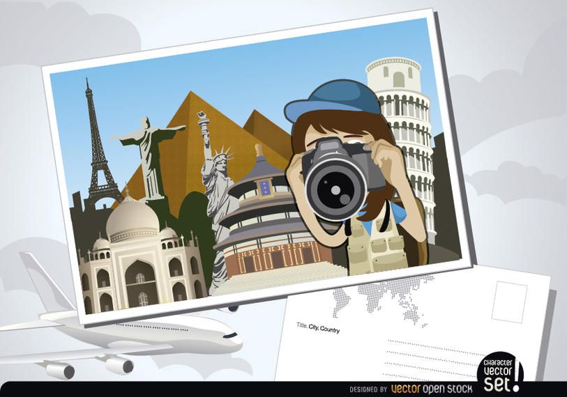 Travel photography postcard Travel photography postcard