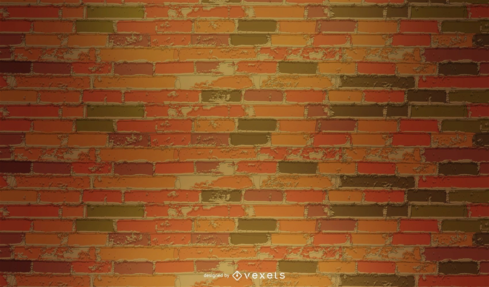 Grungy Vintage Brick Wall Pattern
