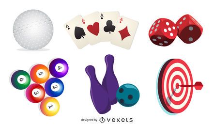 Esporte realista e conjunto de elementos de entretenimento Esporte realista e conjunto de elementos de entretenimento
