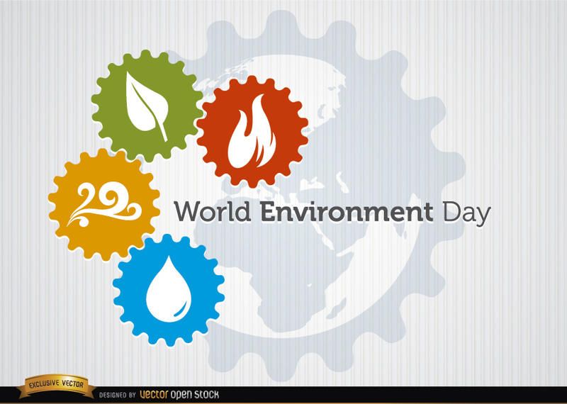 Four elements gears world environment day Four elements gears world environment day