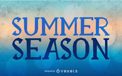 Cartão de temporada de verão sujo