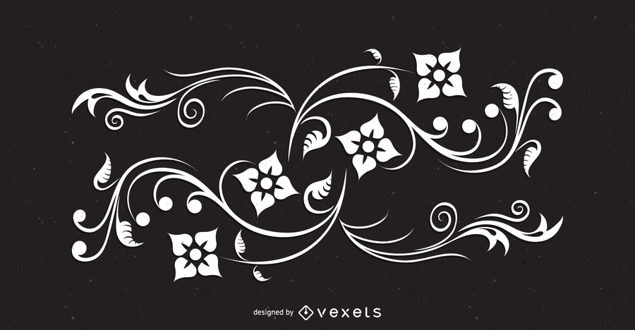 Ondas florais abstratas Ondas florais abstratas