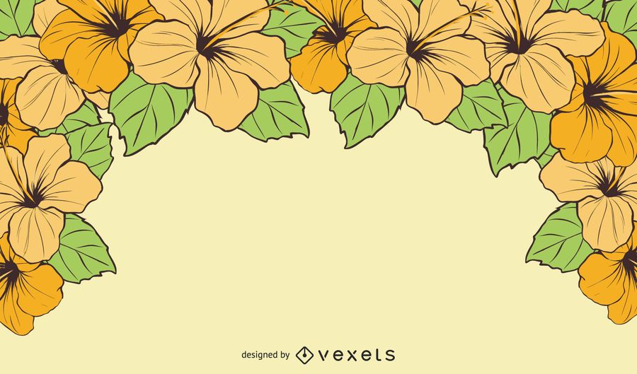 Bright Hawaiian Flower Summer Background Bright Hawaiian Flower Summer Background
