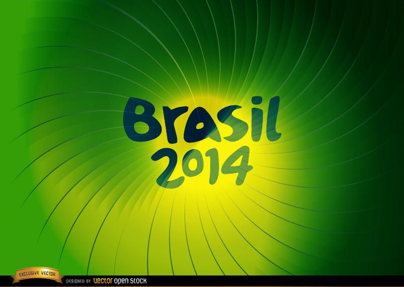 Fundo de turbilhão verde do Brasil 2014 Fundo de turbilhão verde do Brasil 2014