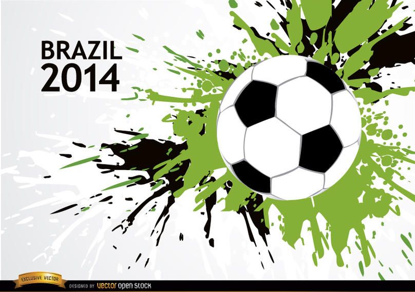 Grunge soccer Brazil 2014 Grunge soccer Brazil 2014