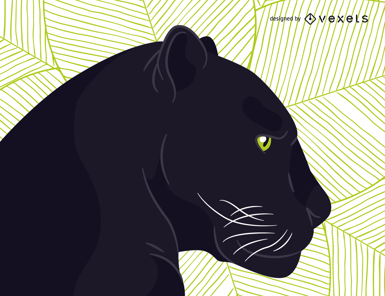 Black panther vector