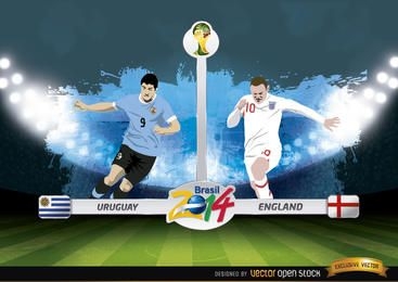 Uruguay vs England Brasil 2014 WorldCup Match