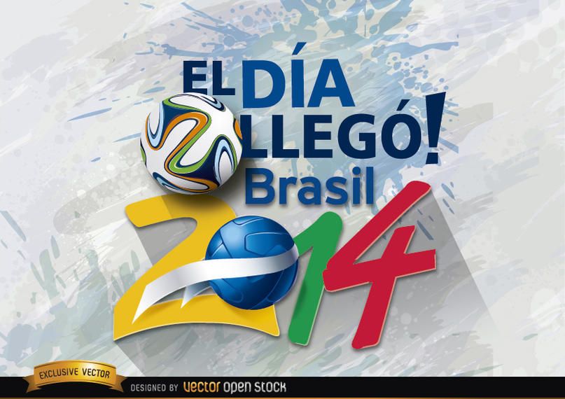 Brazil 2014 día de inicio promo Brazil 2014 día de inicio promo