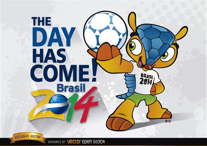 Brasil 2014 comienza con la mascota Fuleco Brasil 2014 comienza con la mascota Fuleco