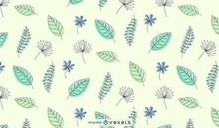 Fondo de plantas de primavera de estilo funky