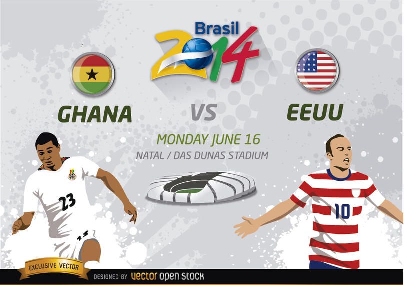 Gana vs. EE.UU. Brasil 2014 Gana vs. EE.UU. Brasil 2014