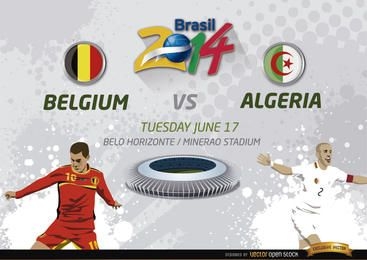 Belgium Vs. Algeria match for Brazil 2014