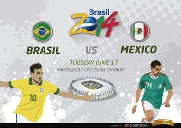 Brasil Vs. Mexico match for Brazil 2014