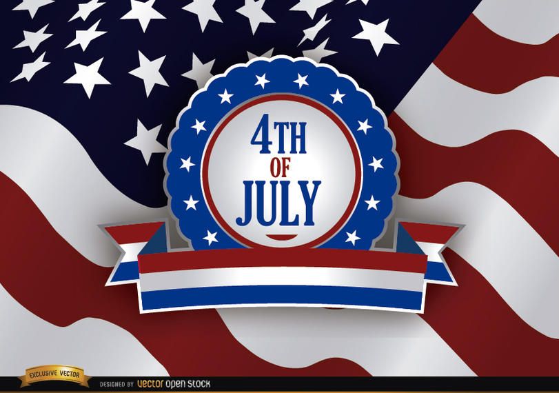 4th of July Independence Day Badge 4th of July Independence Day Badge