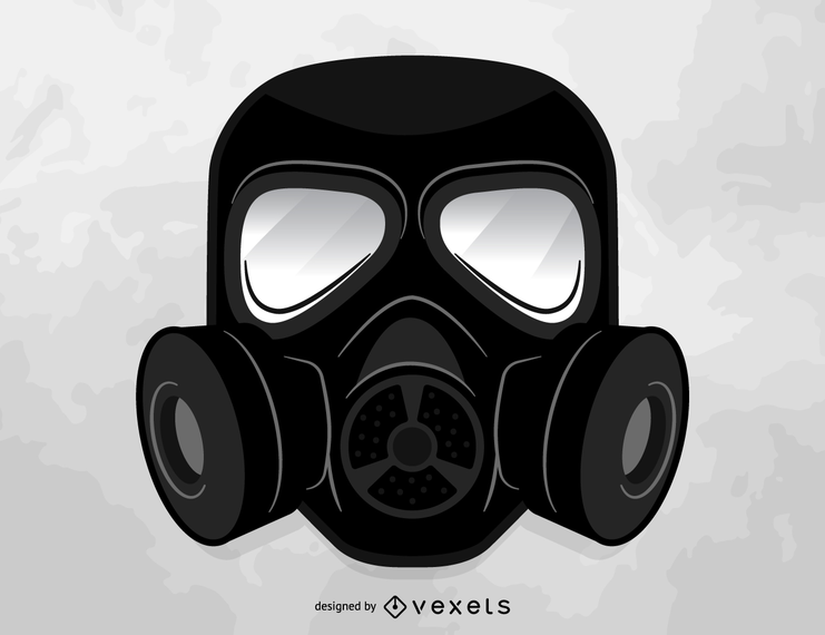 Vector de máscara de gas Vector de máscara de gas