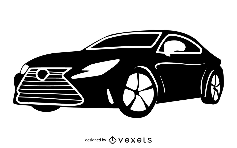 Lexus RC F Luxury Toyota Car Vector Download