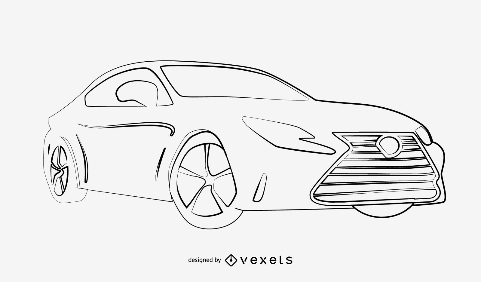 Sketchy Tracing Mercedes-Benz SL
