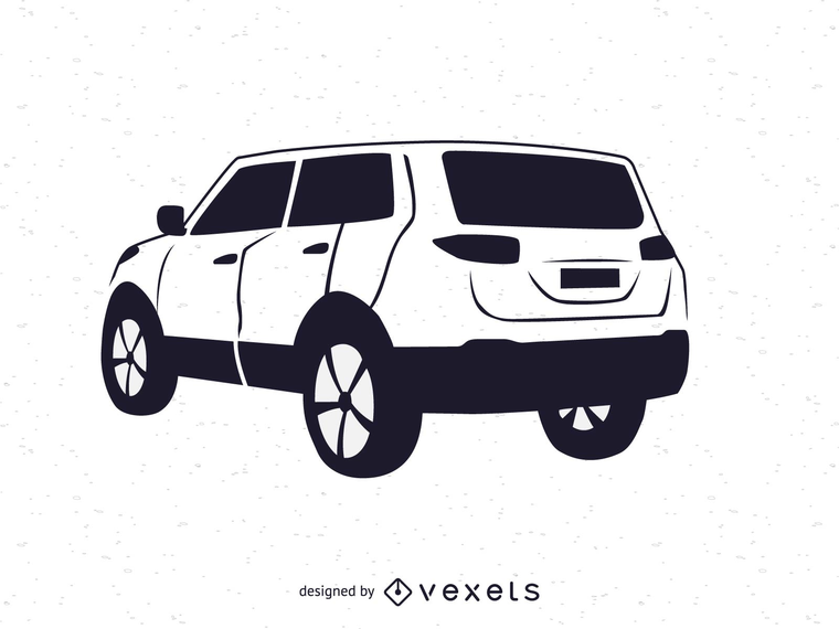 Black & White SUV Vehicle Black & White SUV Vehicle