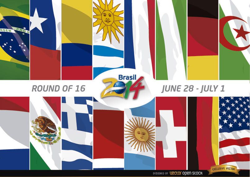 Brazil 2014 Round of 16 Teams Brazil 2014 Round of 16 Teams