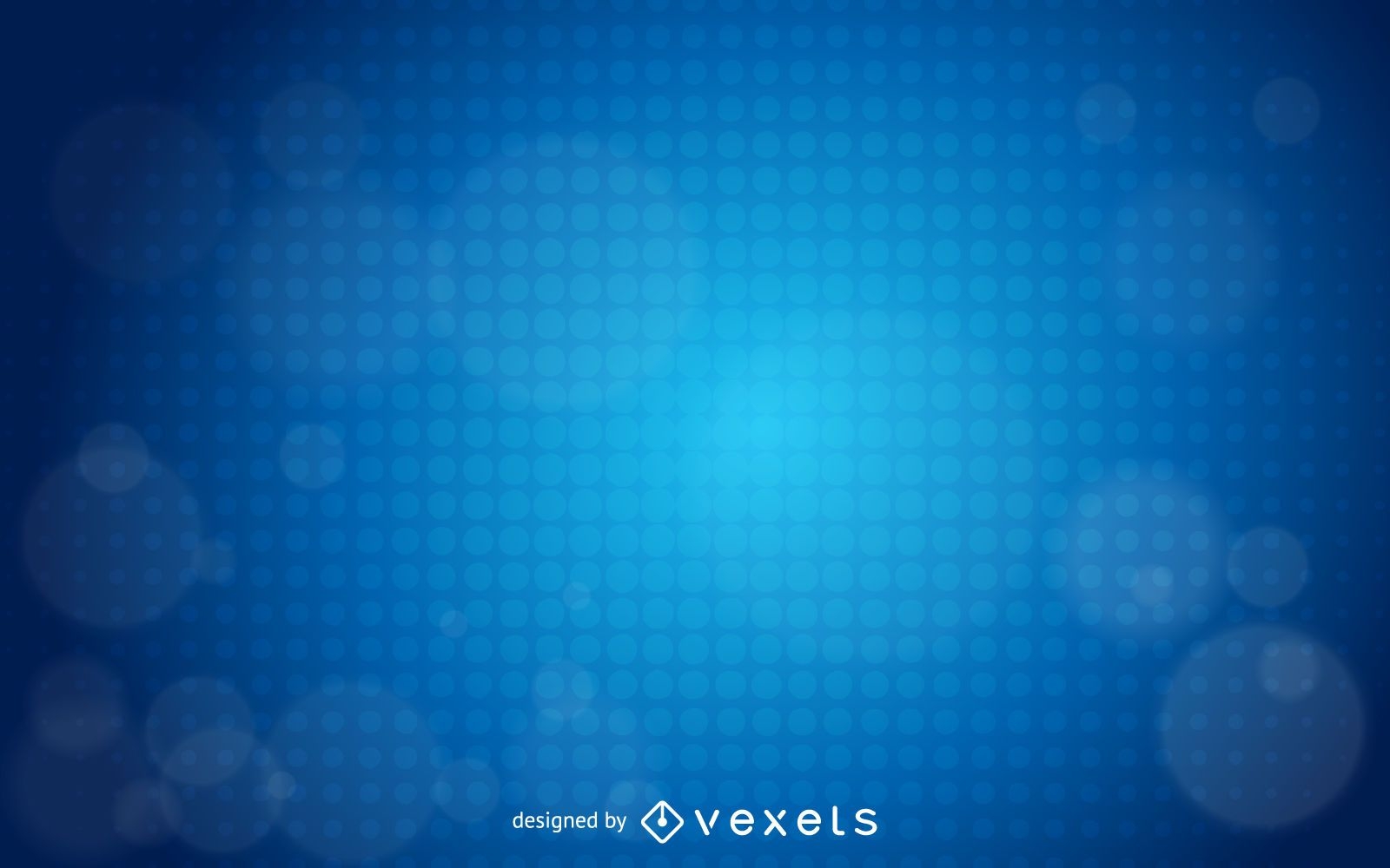 Blue Glowing Halftone Dot Business Background