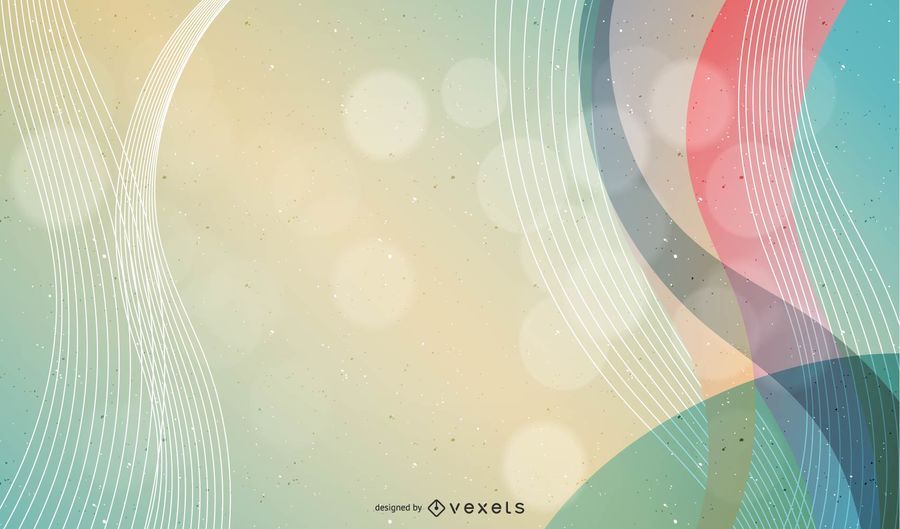 Colorful Curvy Lines and Waves Background Colorful Curvy Lines and Waves Background