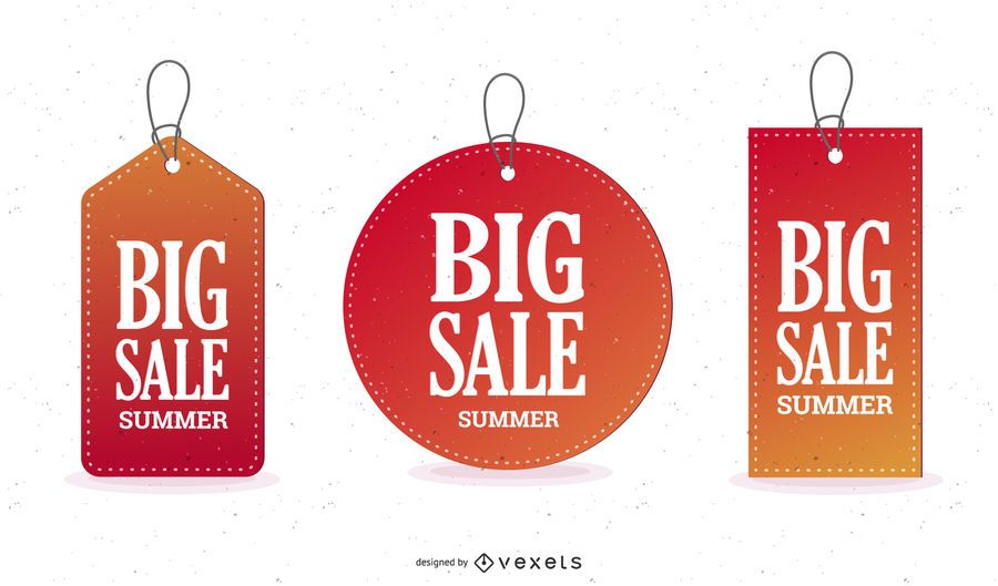 Hot Summer Sales Tag Set Hot Summer Sales Tag Set