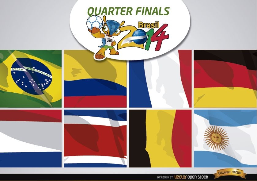 Equipos de Brasil 2014 para cuartos de final