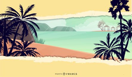 Funky Style Tear Off Tropical Island