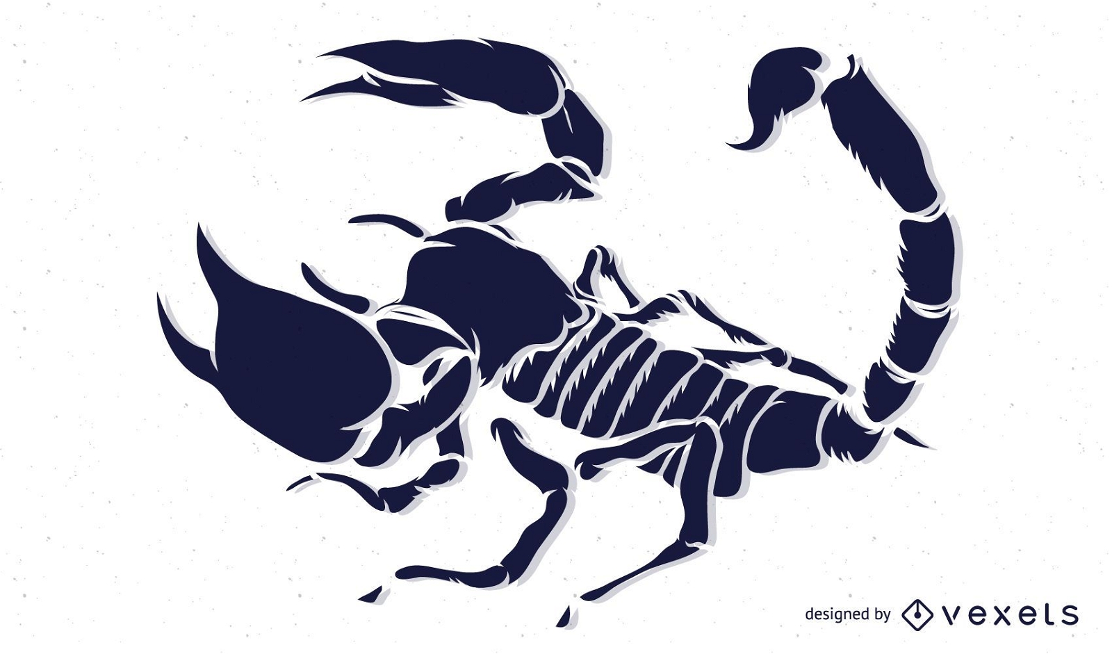 Scorpion Detailed Silhouette Design - Vector Download