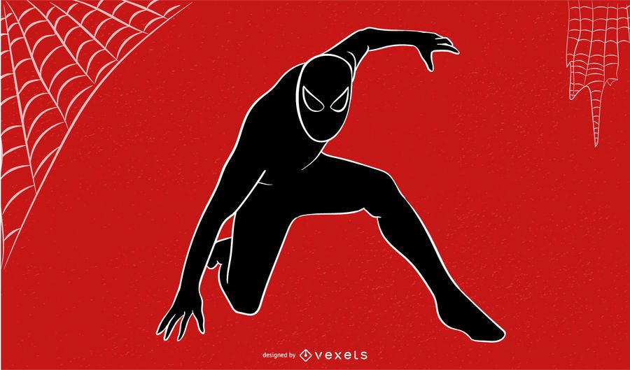 Bosquejo abstracto del hombre araña Bosquejo abstracto del hombre araña