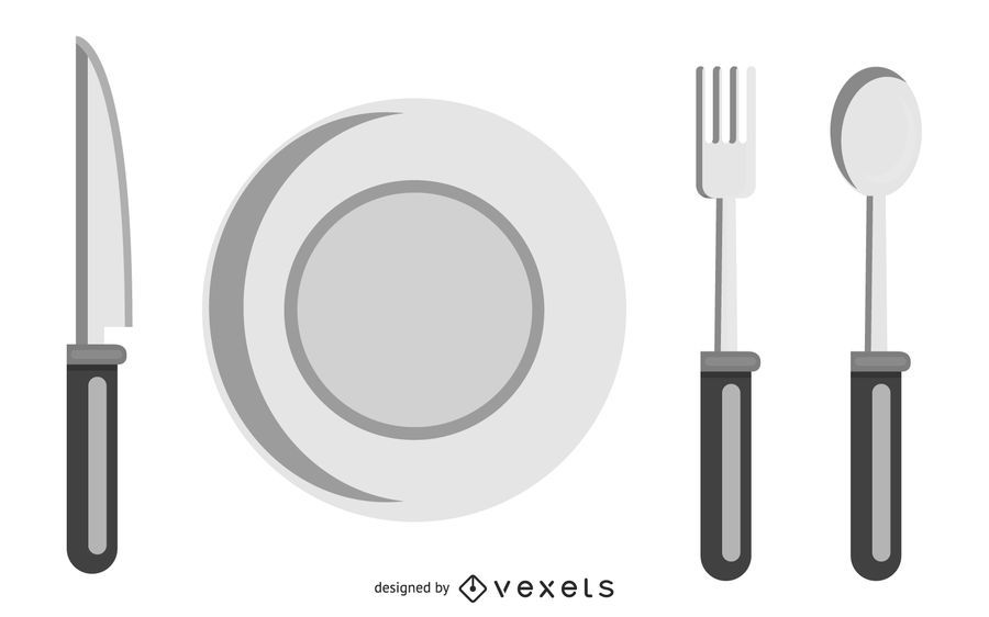 Esboço de conjunto de ferramentas de cozinha preto & branco Esboço de conjunto de ferramentas de cozinha preto & branco