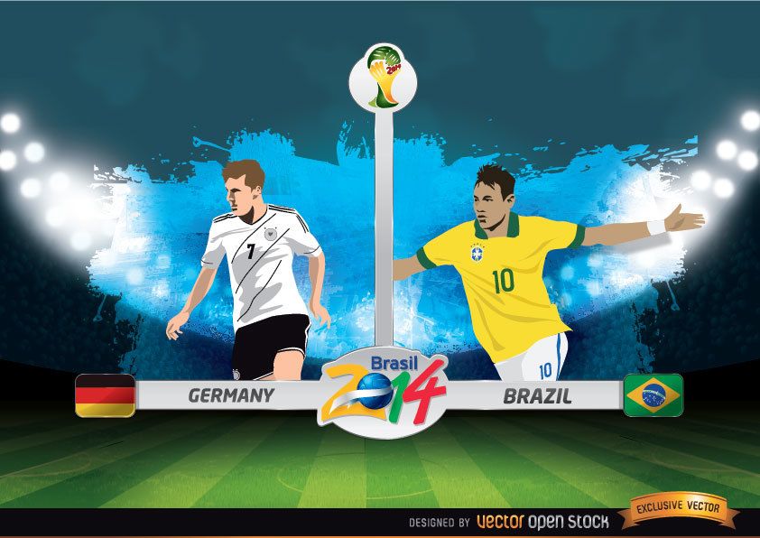 Alemania Vs Copa Mundial De La Fifa Brasil Descargar Vector