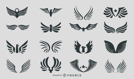 Silhouette Abstract Eagles & Wings Pack Silhouette Abstract Eagles & Wings Pack