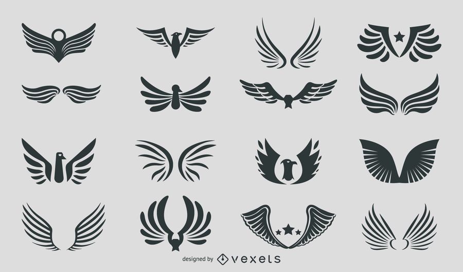 Silhouette Abstract Eagles & Wings Pack Silhouette Abstract Eagles & Wings Pack