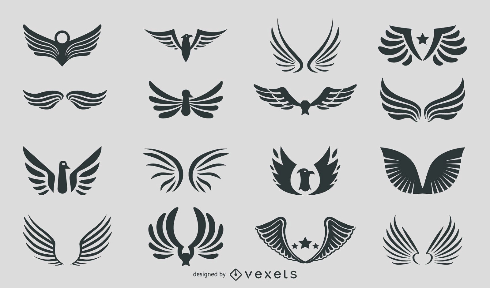 Silhouette Abstract Eagles & Wings Pack