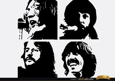 As silhuetas de Let it be dos Beatles
