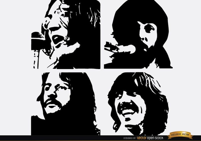 Los Beatles dejen que sean siluetas. Los Beatles dejen que sean siluetas.