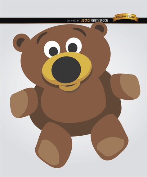 Dibujos animados de oso de peluche Dibujos animados de oso de peluche