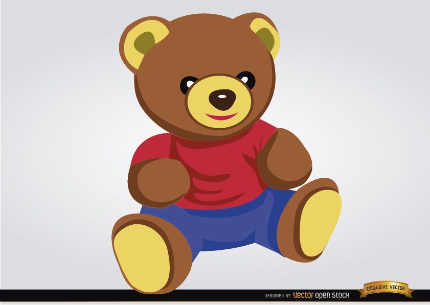 Download Teddy Bear Baby Toy - Vector Download