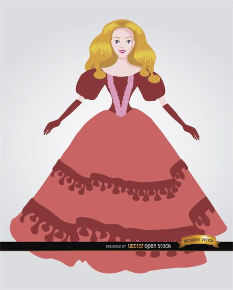 Doll with elegant dress Doll with elegant dress