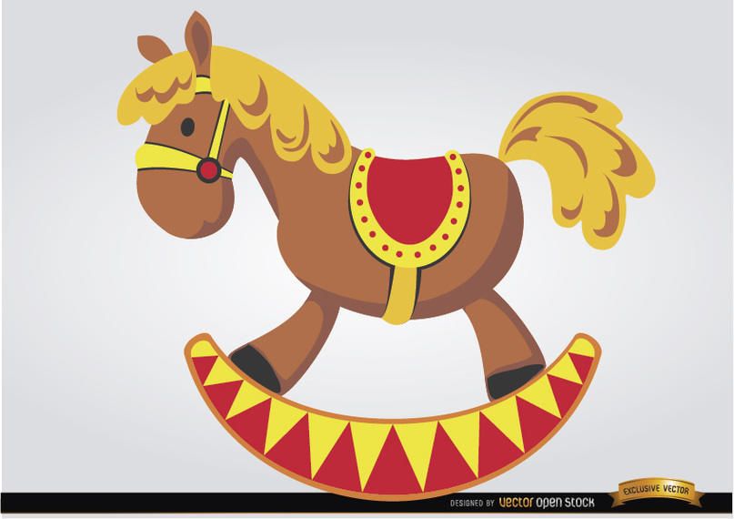 Wooden horse children toy Wooden horse children toy