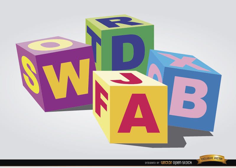 Toy cubes for children Toy cubes for children