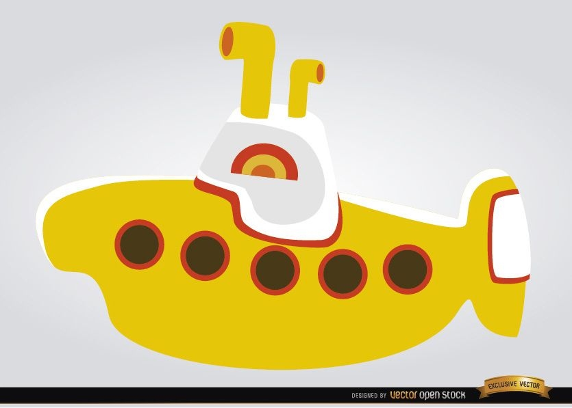 Gelbes U-Boot-Kinderspielzeug