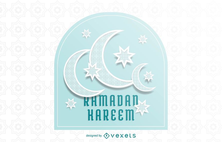 Stunning Crescent Moons Ramadan Typography Stunning Crescent Moons Ramadan Typography