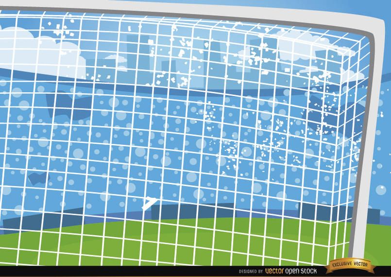 Football goalposts cartoon background Football goalposts cartoon background