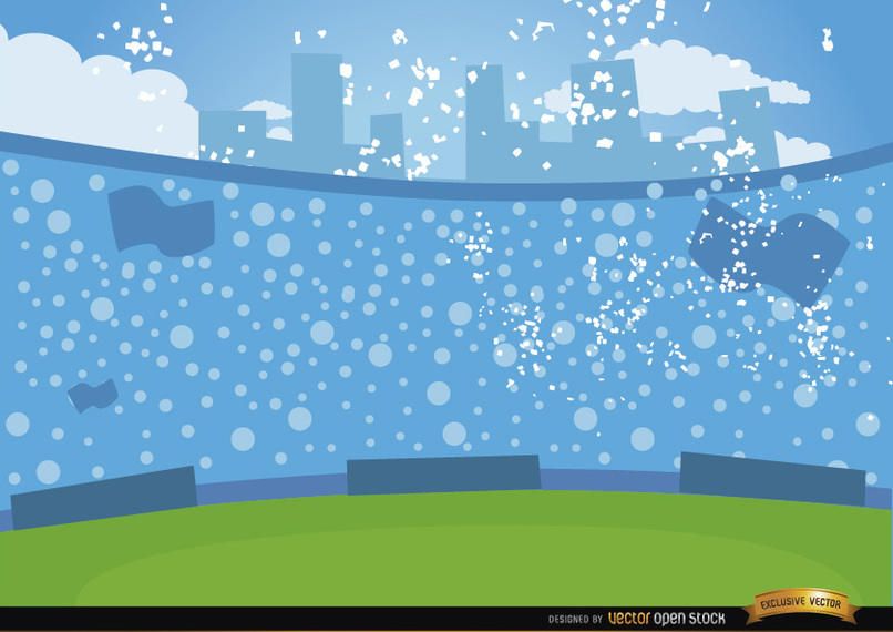 Multidões de futebol nas arquibancadas Multidões de futebol nas arquibancadas