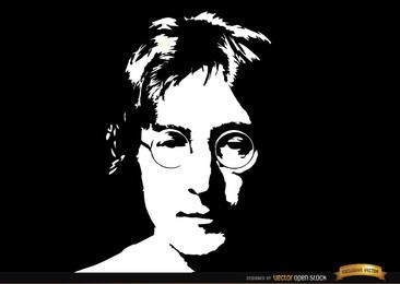 Fondo de retrato de cara de John Lennon Fondo de retrato de cara de John Lennon