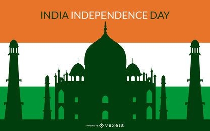 Fondo colorido del día independiente indio