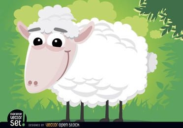Animal de dibujos animados de ovejas